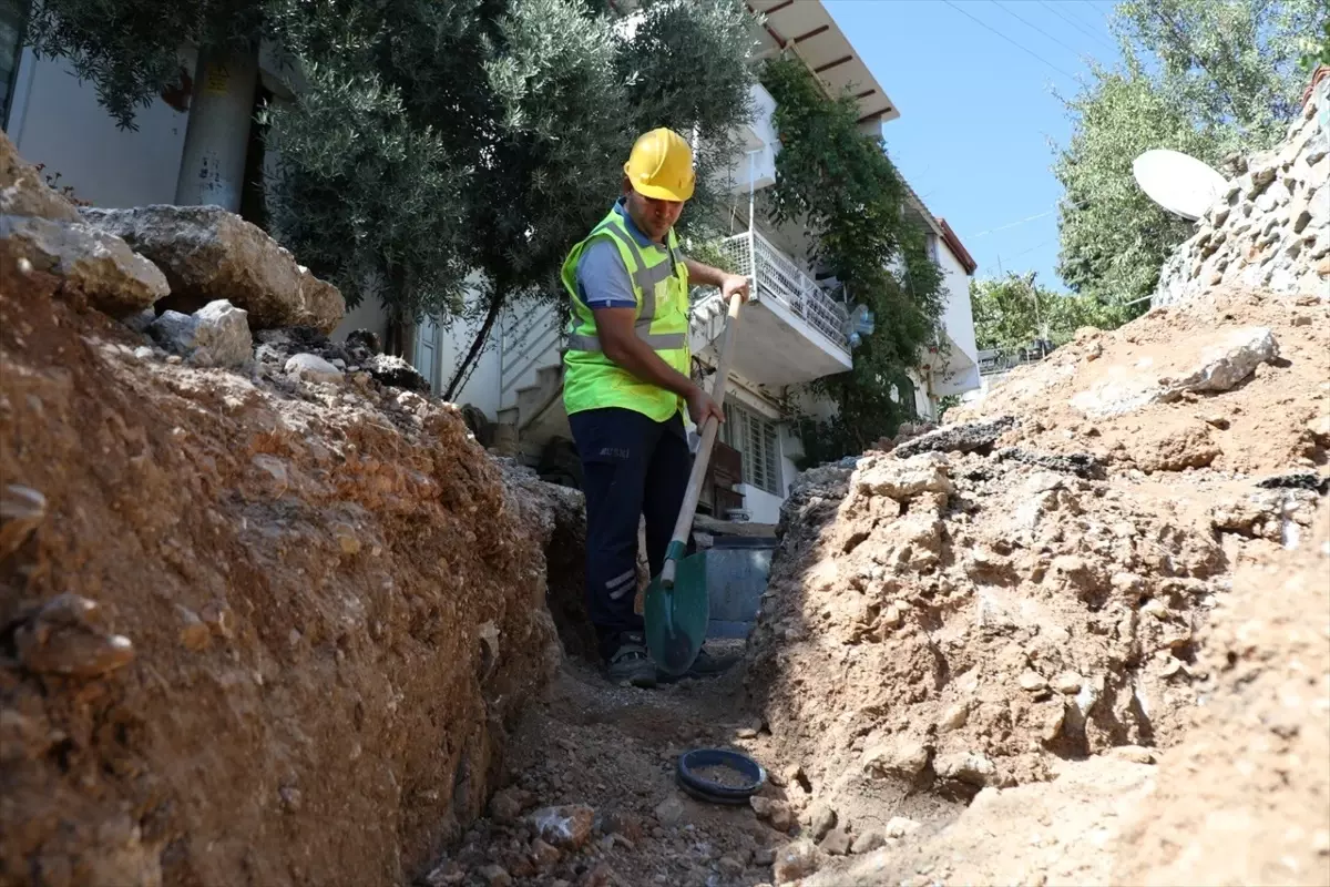 mentesede icme suyu ve kanalizasyon calismalari basladi b9apBjeN