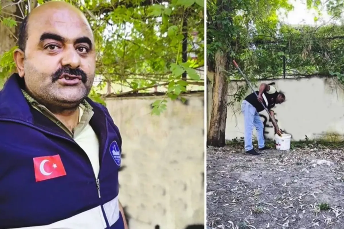 sevdasini duvara yazan vatandasa belediye personelinden tebessum ettiren mesaj Pze1gEy4.jpg