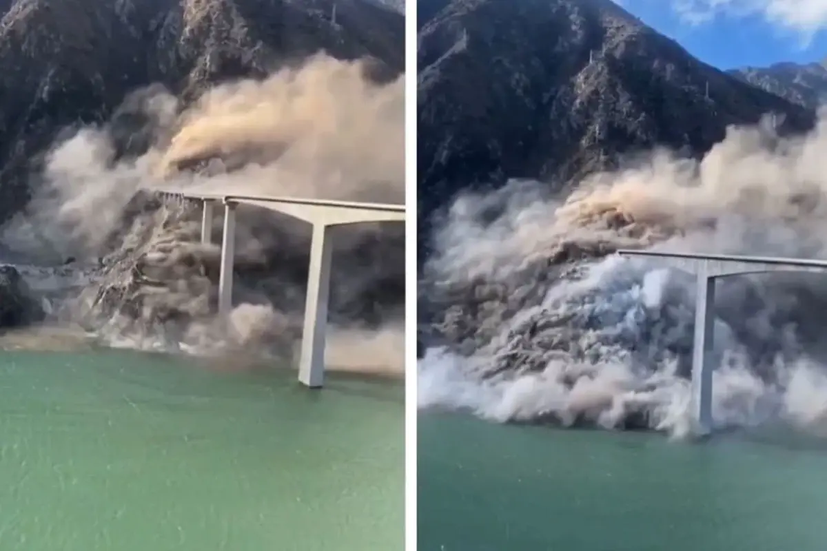 Çin’de Hongqi Köprüsü’nde Kısmi Çökme