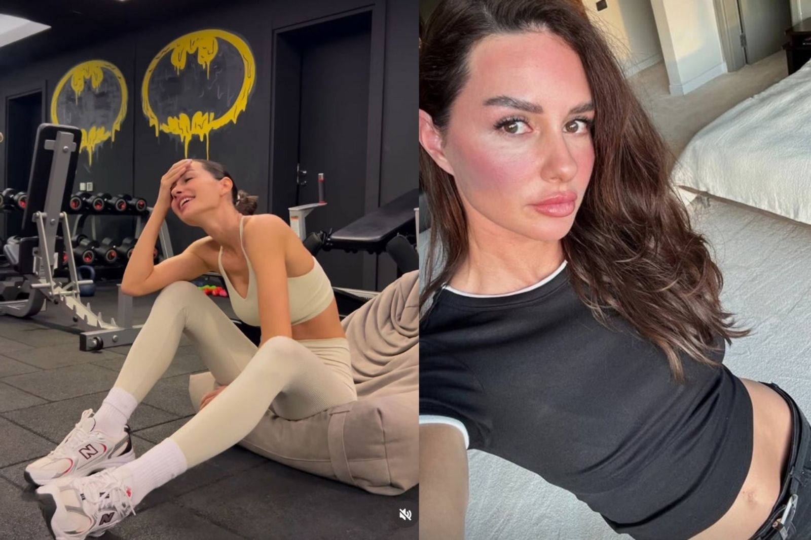 İş insanı İzzet Özilhan’ın eski eşi Yasemin Ergene’den spor sonrası kaslı poz